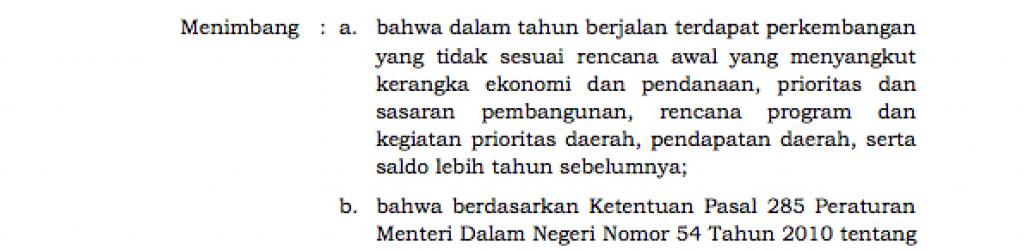 Rencana Kerja Pemerintah Daerah (RKPD) Kota Bontang 2016